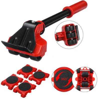 Kit Move Max – Levantador de Móveis Pesados com Rodinhas